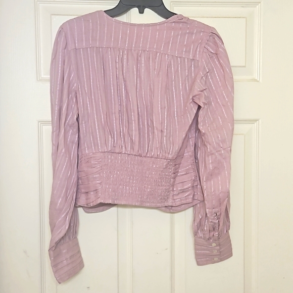 🌸Free People Tops | Free People Ruffle Blouse Lila | Color: Purple |💮 - Picture 7 of 7